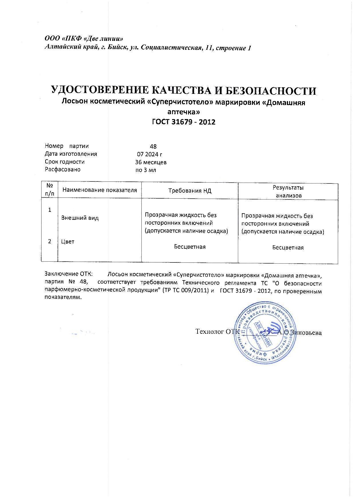 Паспорт №072024